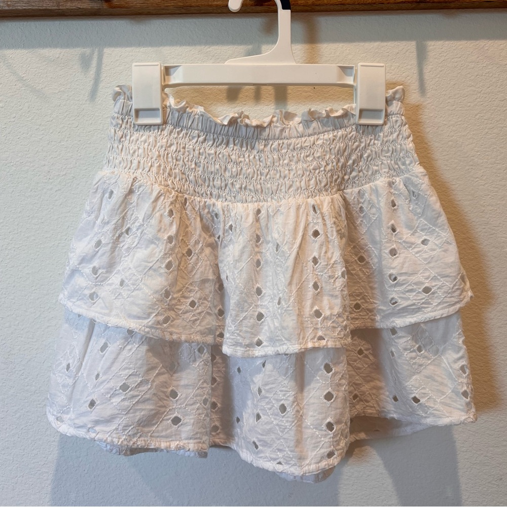 Abercrombie Kids Eyelet Embroidered Skort Girls Size 9/10